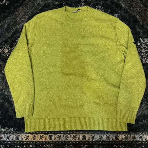 [BUNJANG] Stone Island Knit Lime Green / 스톤아일랜드 니트 라임 그린