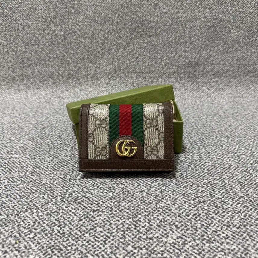 [BUNJANG] Gucci GG Ophidia Women's Bifold Wallet Cardholder / 새상품급 구찌 GG 오피디아 여성 중지갑 지갑 카드지갑