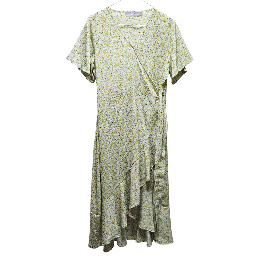 [BUNJANG] 8seconds Floral Wrap Dress / 에잇세컨즈 꽃무늬 랩 원피스