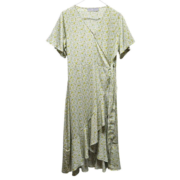 [BUNJANG] 8seconds Floral Wrap Dress / 에잇세컨즈 꽃무늬 랩 원피스