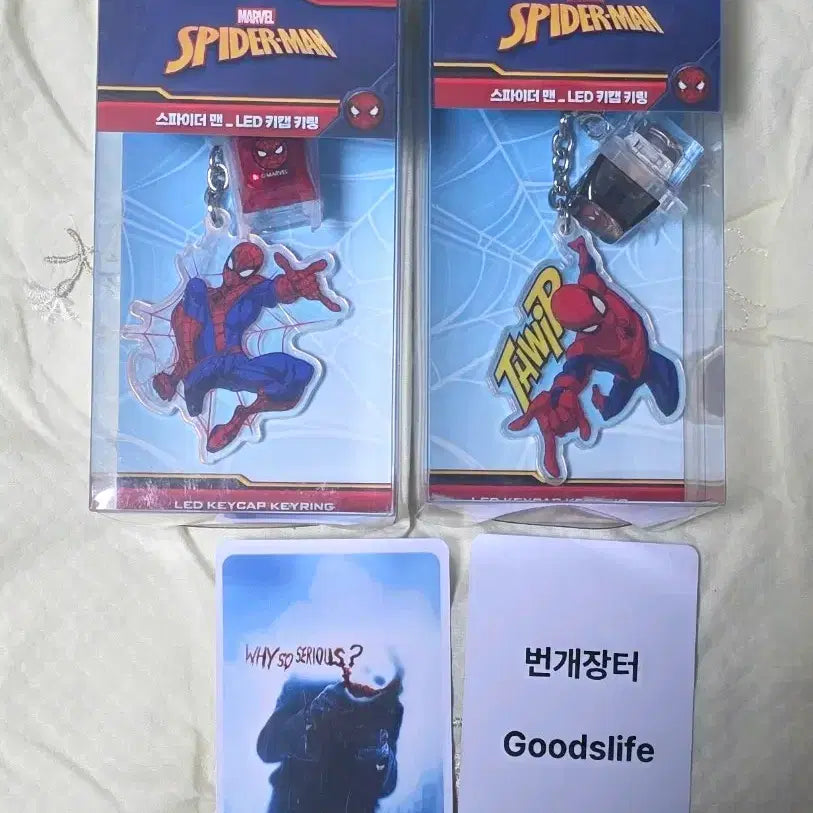 [BUNJANG] Spider-Man Keycap Keychain New Day Goods / 스파이더맨 키캡 키링 브랜드 뉴데이 굿즈