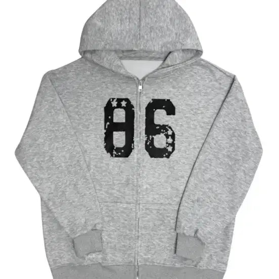 [BUNJANG] Oversized Hooded Zip-Up Grey / 새상품> 오버핏 후드집업 그레이