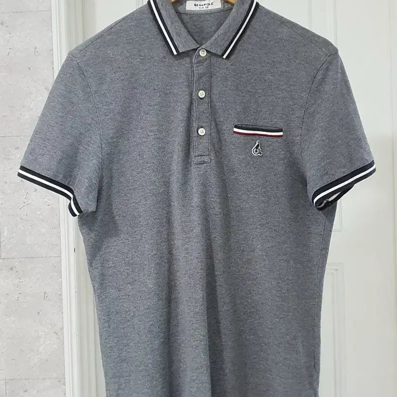 [BUNJANG] Beanpole Casual Half-Sleeve Polo Shirt Grey Size 100 / 빈폴 캐주얼 반팔 카라티 그레이 100