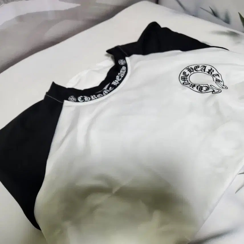 [BUNJANG] Color Block Long Sleeve T-Shirt / 긴팔 티셔츠 화이트 블랙