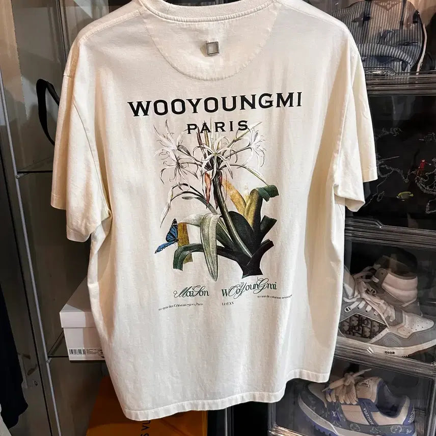 [BUNJANG] Wooyoungmi 23SS Flower T-Shirt Size 50 / 우영미 플라워 반팔티 23ss 50사이즈