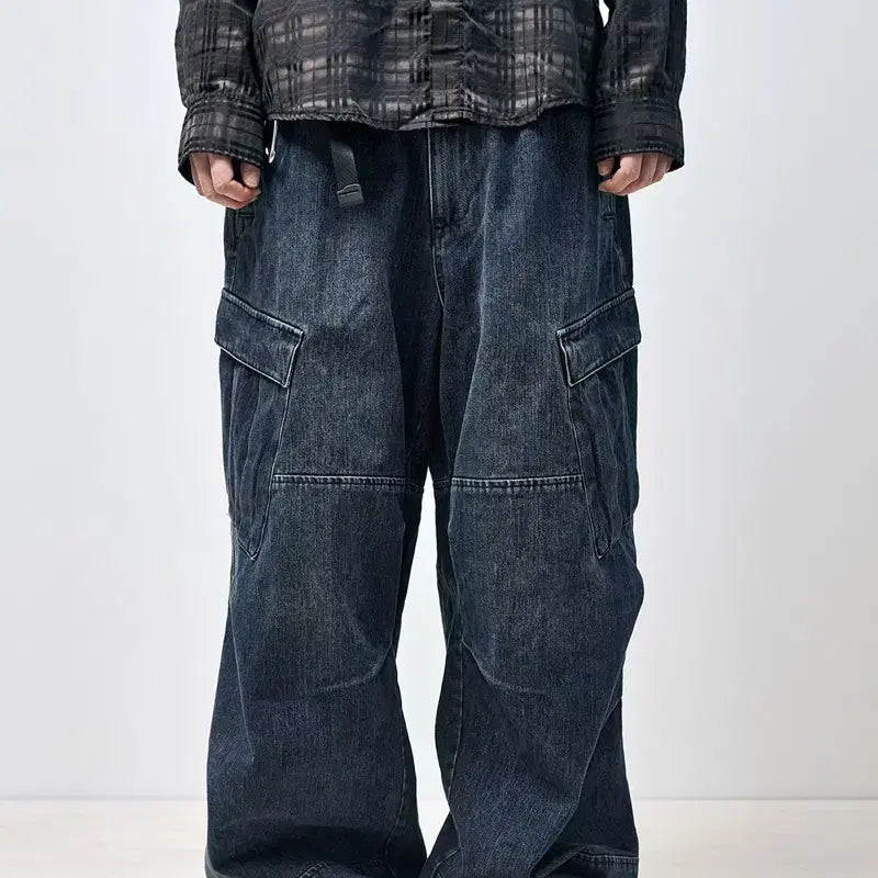 [BUNJANG] HAECHINGROOM Mil Pants Denim Blue / 해칭룸 Mil Pants Denim Blue