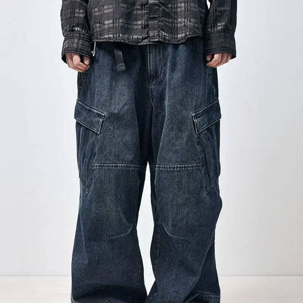 [BUNJANG] HAECHINGROOM Mil Pants Denim Blue / 해칭룸 Mil Pants Denim Blue