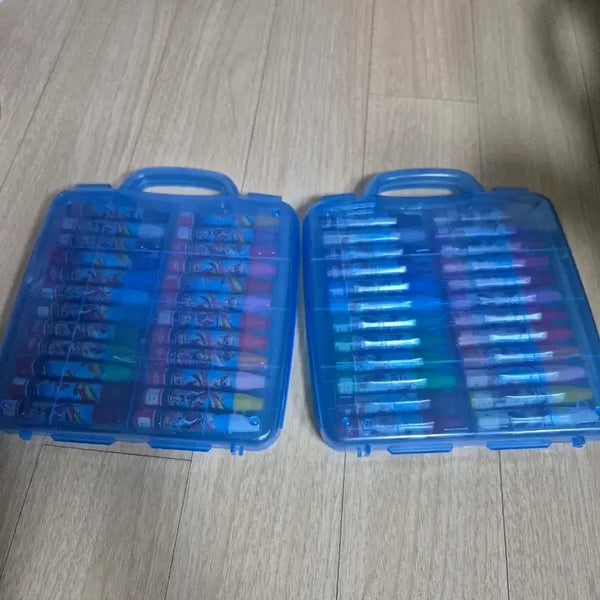 [BUNJANG] Donga Bbaekkom Crayons - 24 Colors (Set of 2) / 새상품)동아 빼꼼 크라파스 24색 (2개)