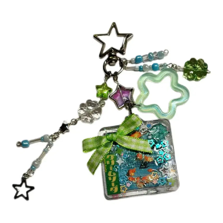 [BUNJANG] City Pop Night Sea Goldfish Keychain / 시티팝 밤바다 금붕어 키링