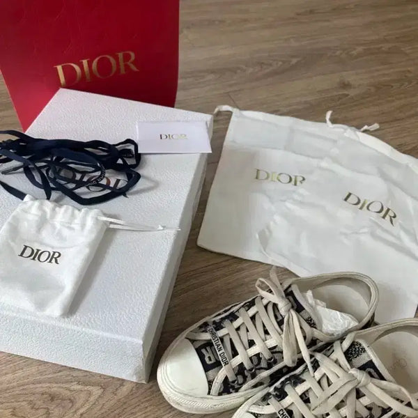 [BUNJANG] Dior Walk 'n' Dior Sneakers Oblique Embroidered Canvas Blue / 디올 워크앤디올 스니커즈 오블리크 자수 캔버스 블루