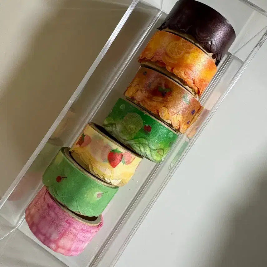 [BUNJANG] Mind Wave Die-Cut Masking Tape Set / 다꾸용품 마인드웨이브 다이컷 마스킹테이프 마테 7종 일괄 처분