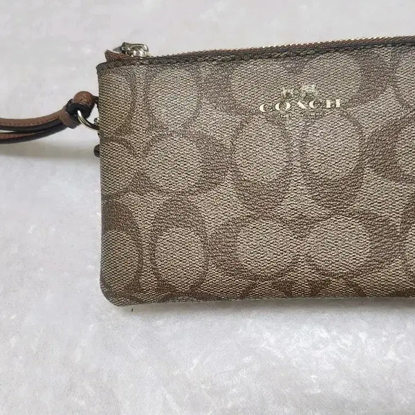 [BUNJANG] Coach Double Zip Pouch Medium Wallet / Coach(코치) 더블 지퍼 파우치 중지갑