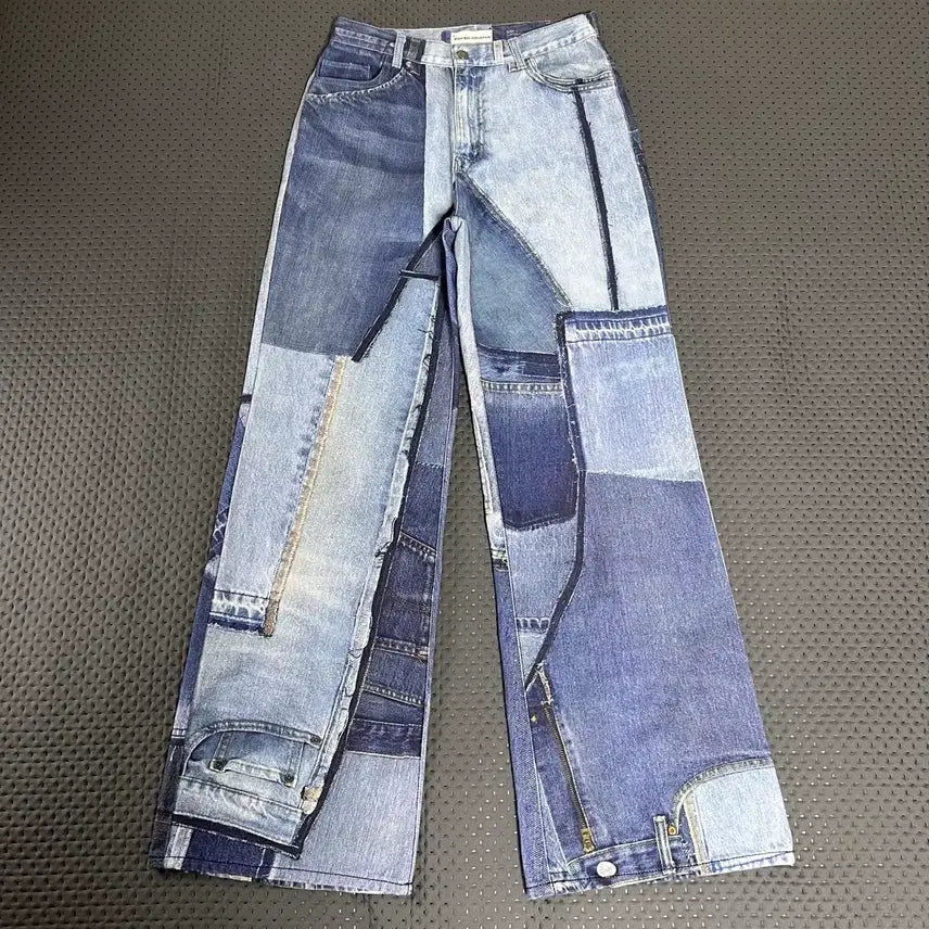 [BUNJANG] SKZOO Inducing Frankenstein Jin Wide Bootcut Jeans (L) / 스키즘인듀싱 프랑켄슈타인 진 L