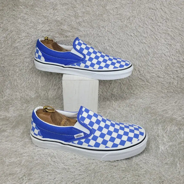 [BUNJANG] Vans Checkerboard Slip-On Blue / 구제짱짱맨 275 반스 체커보드 블루 슬립온