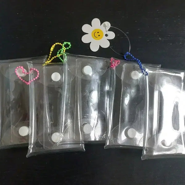 [BUNJANG] Transparent Card Holder Case with Keyring / 투명카드지갑 포토카드케이스키링