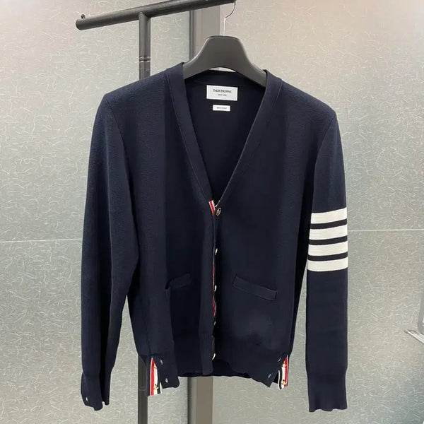 [BUNJANG] Thom Browne Milano Stitch Cardigan Navy Gold Button Size 2 / [새상품급/2] 톰브라운 밀라노스티치 가디건 네이비 금장