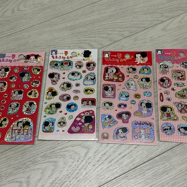 [BUNJANG] Tung Holographic Sticker Set (4 Types) / 뚱 홀로그램 스티커 4종 일괄