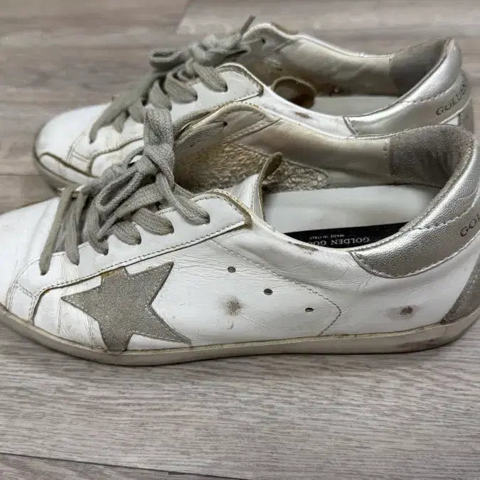 [BUNJANG] Golden Goose Sneakers Silver Star White / 골든구스 스니커즈 실버 스타 화이트 37