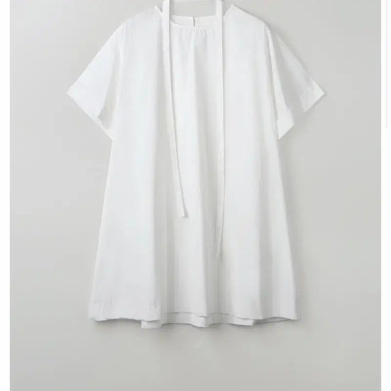 [BUNJANG] Wind Out Flow Short Sleeve Muffler Mini Dress / 윈아웃 플로우 반팔 머플러 미니 원피스 새상품