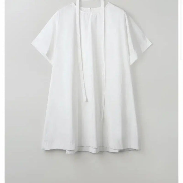 [BUNJANG] Wind Out Flow Short Sleeve Muffler Mini Dress / 윈아웃 플로우 반팔 머플러 미니 원피스 새상품