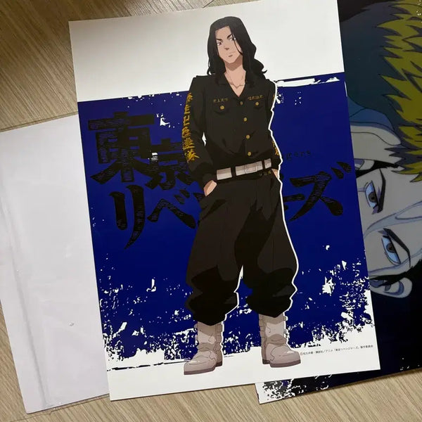 [BUNJANG] Tokyo Revengers Baji Keisuke Illustrated Poster Bromide Set / 도쿄리벤져스 도리벤 바지 일러스트 포스터 브로마이드 지류 굿즈