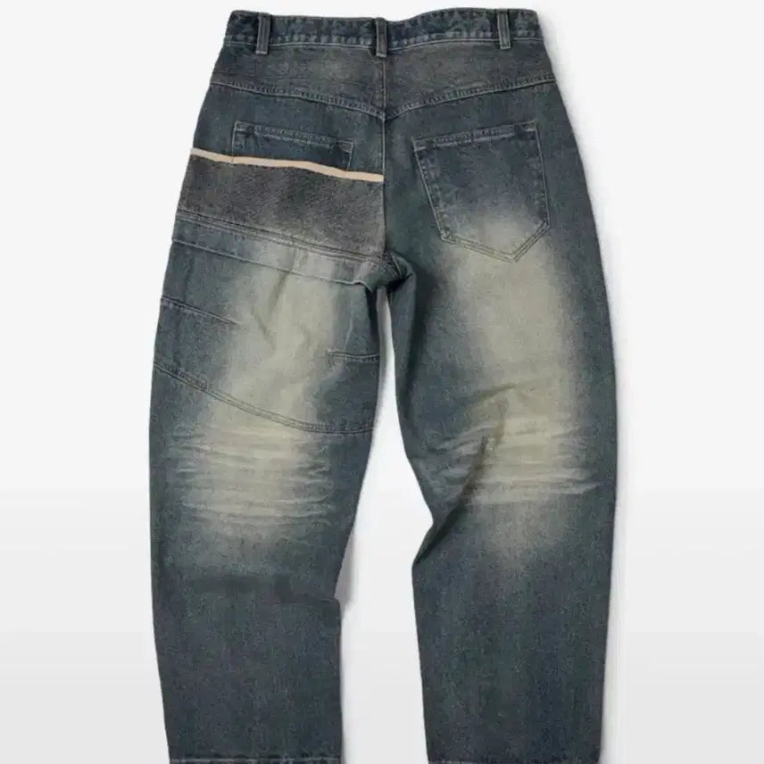 [BUNJANG] etce GEAR Washed Denim Pants Blue / [L] etce (GEAR) WASHED DENIM PANTS (blue)