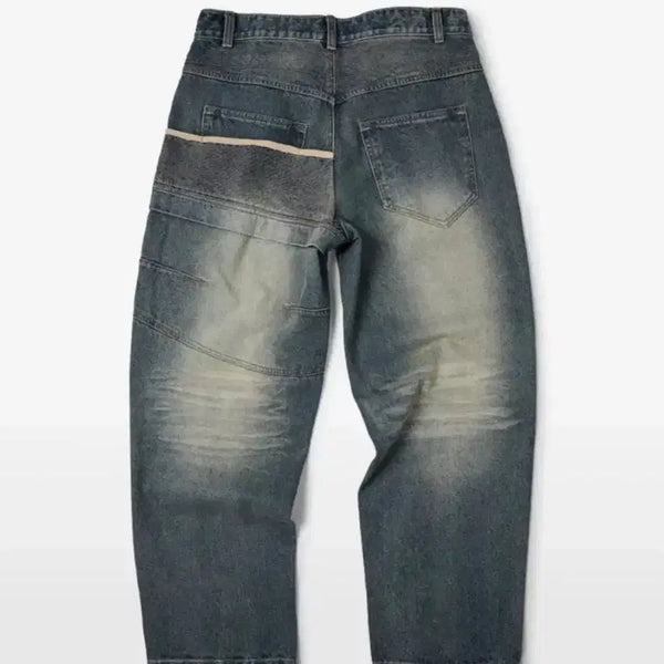 [BUNJANG] etce GEAR Washed Denim Pants Blue / [L] etce (GEAR) WASHED DENIM PANTS (blue)