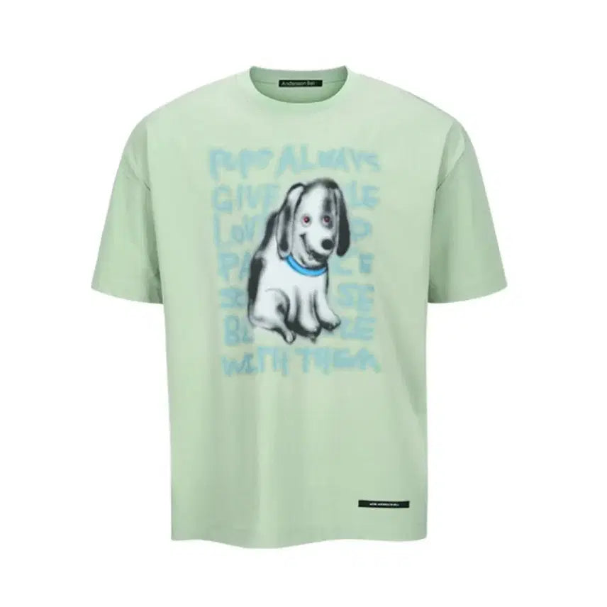 [BUNJANG] Andersson Bell Unisex Puppy T-Shirt Mint / 앤더슨벨 UNISEX PUPPY T-SHIRT MINT