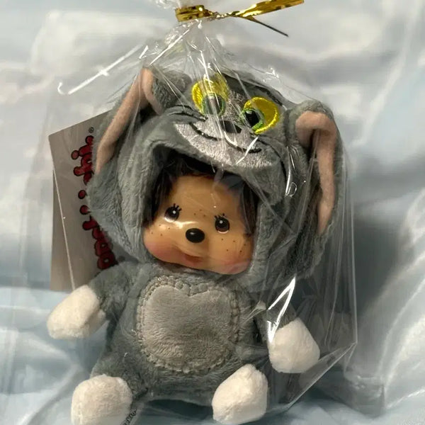[BUNJANG] Tom & Jerry Tom Monchhichi Doll Keychain / 톰과제리 몬치치 인형키링