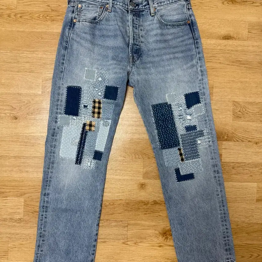 [BUNJANG] Levi's 501 Original Patchwork Selvedge Denim Jeans / 리바이스 남성 levi's 501 오리지널 패치워크 셀비지 진