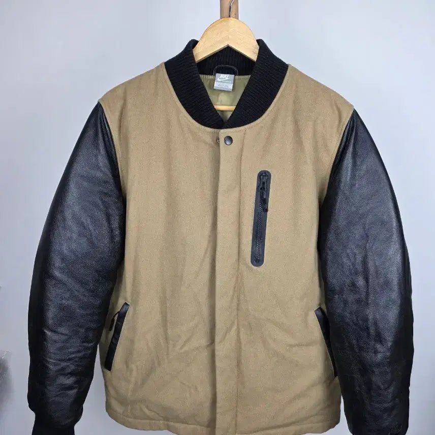 [BUNJANG] Nike Destroyer Goose Down Jacket with Leather Accents (Size L) / 나이키 디스트로이어 양가죽 배색 구스다운 자켓 L/ 상태 좋음