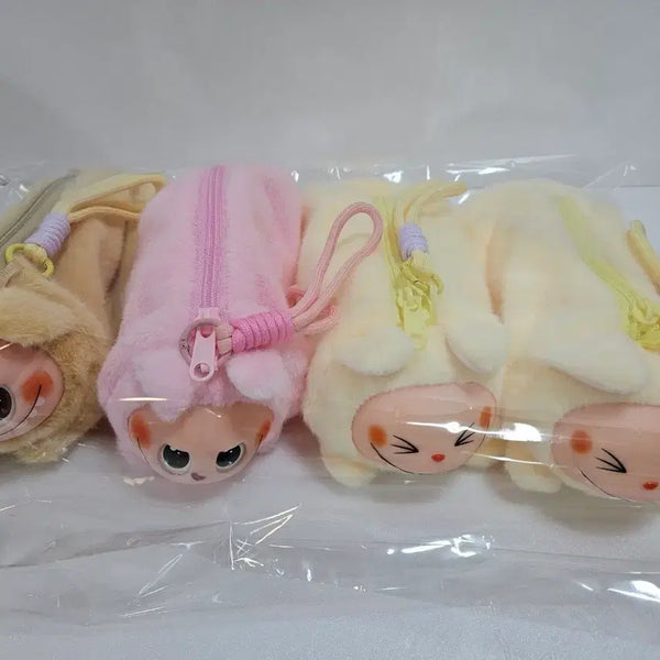 [BUNJANG] Labubu Pencil Case Pouch Set (4 Pieces) / 라부부 필통 파우치 4개 세트