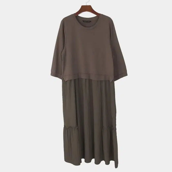 [BUNJANG] Briel T-shirt Layered Dress / 브리엘 티셔츠레이어드 원피스66