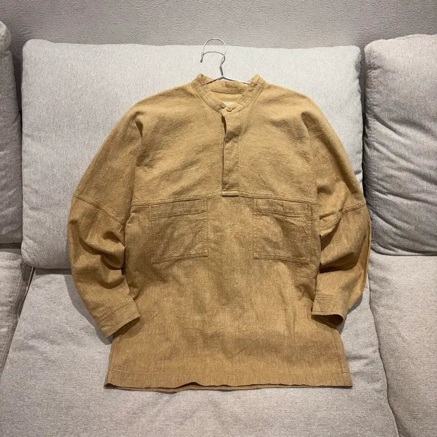 [BUNJANG] Issey Miyake Henry Neck Pullover Shirt / Plantation Issey Miyake 이세이미야케 헨리넥 풀오버셔츠
