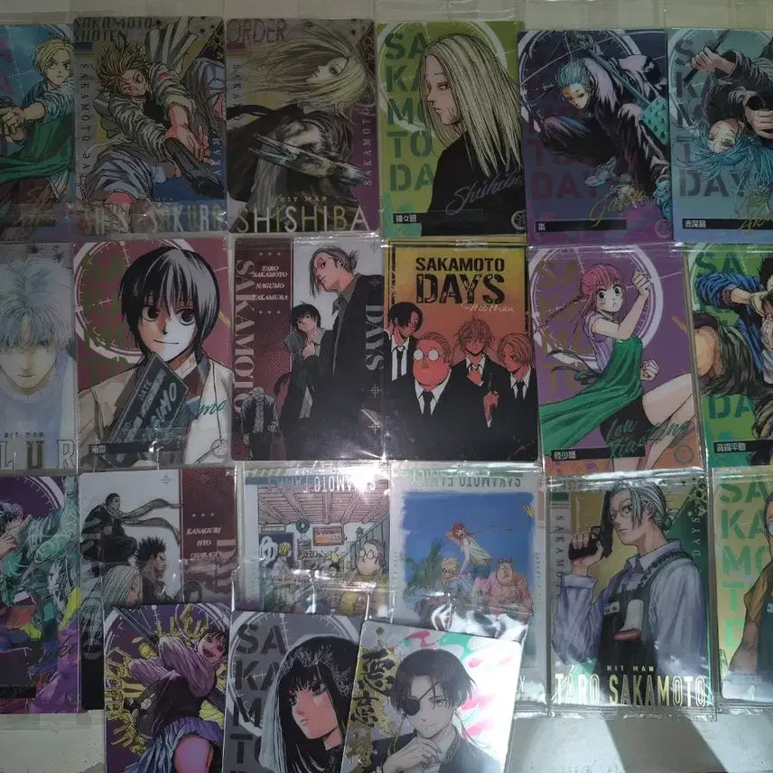 [BUNJANG] Sakamo Days Sakaday Original Illustration Wafer Card Bundle Set - Rare Nagumo / (급전) 사카모토데이즈 사카데이 원화 웨하스 포카 포토카드 레어 일괄 신 나구모