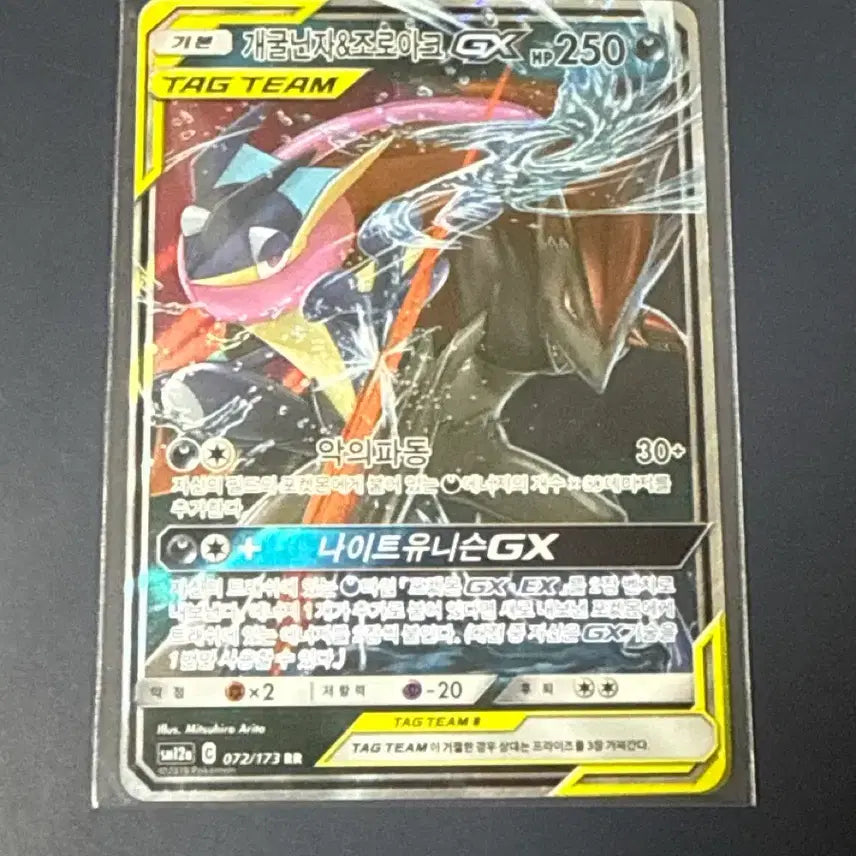 [BUNJANG] Greninja & Zoroark GX TAG TEAM Card / 개굴닌자&조로아크GX TAG TEAM카드