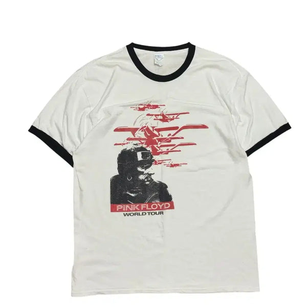 [BUNJANG] Pink Floyd World Tour Vintage Ringer Band T-Shirt / 핑크 플로이드 월드투어 빈티지 링거티 밴드티