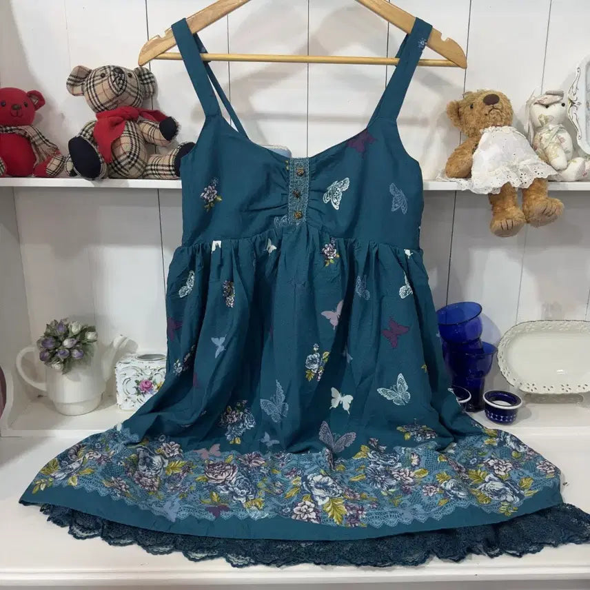 [BUNJANG] axes femme Butterfly Flower Lace Camisole Dress / axes femme(엑시즈팜) 버터플라이 플라워 레이스 캐미 원피스