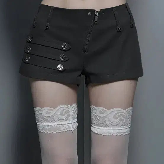 [BUNJANG] Etoile Isobel Napoleon Short Pants Black / 에트오소메 나폴레옹 숏팬츠 블랙 1