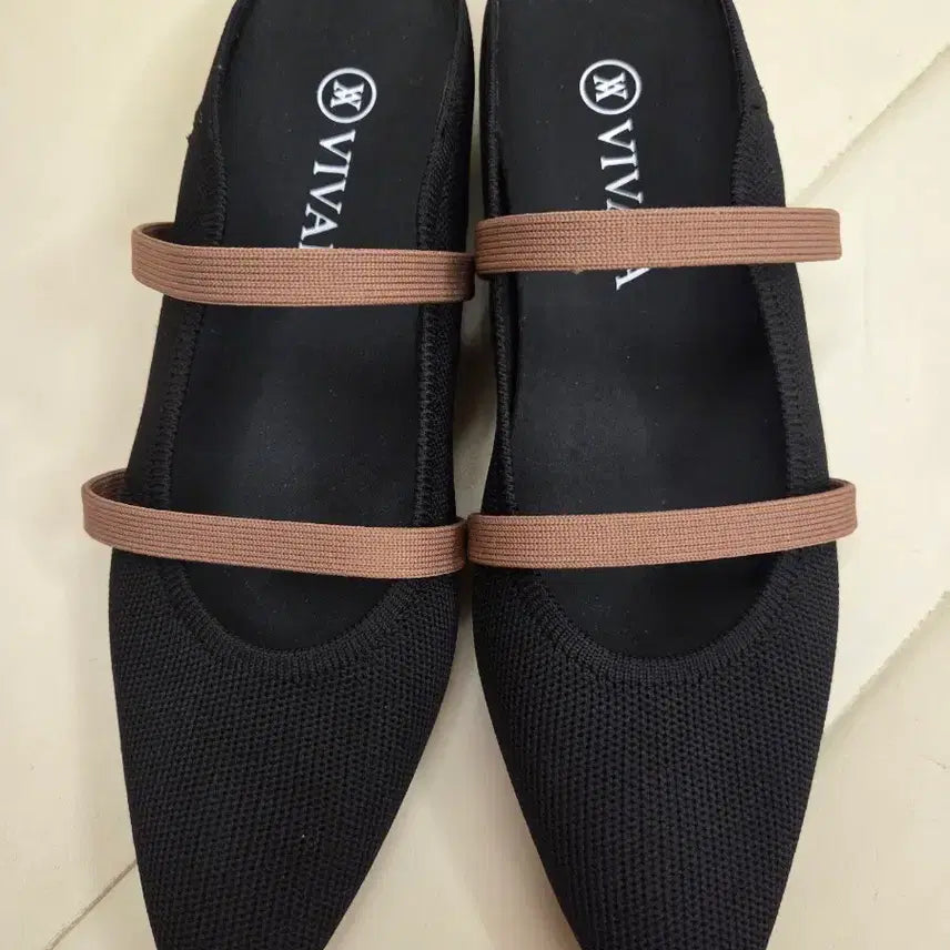 [BUNJANG] Bibayea Knit Flat Mule Sandals 38 (250) / 비바이아 니트 플랫 뮬 샌들 38(250)