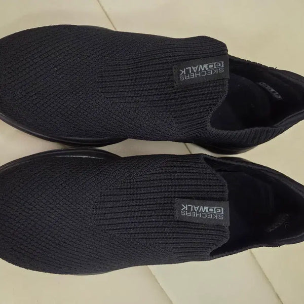 [BUNJANG] Skechers Go Walk 6 Black Slip-On Shoes (US Women's 6) / 스케쳐스 고워크6 블랙 슬립온 36(230)