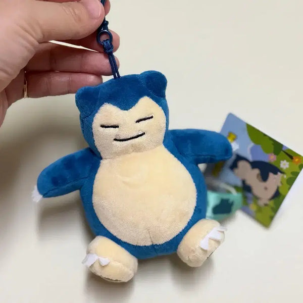 [BUNJANG] Snorlax Plush Keychain / 포켓몬스터 잠만보 인형 키링 /
