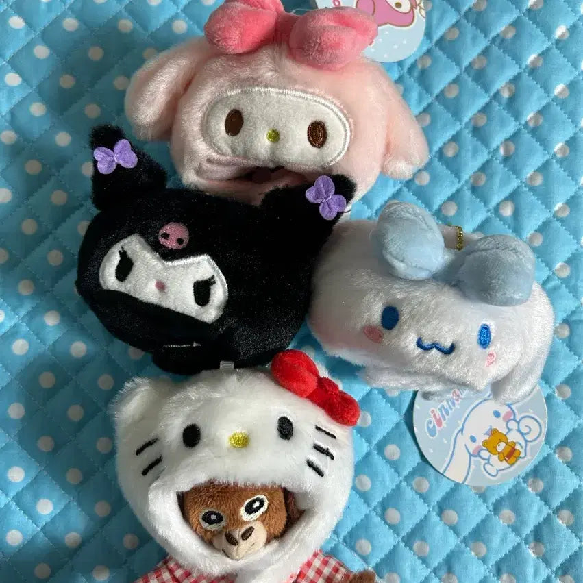 [BUNJANG] Sanrio Characters Hat Chain Keychain (Kitty, My Melody, Cinnamoroll, Kuromi) / 키티 마이멜로디 시나모롤 쿠로미 모자 체인 키링