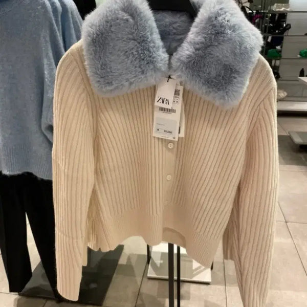 [BUNJANG] Zara Mink Fur Cardigan / 자라 밍크 퍼가디건
