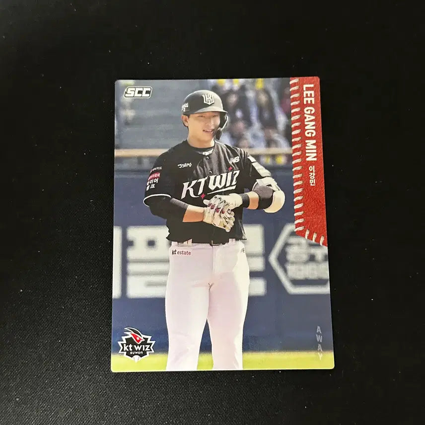 [BUNJANG] KT Wiz Lee Kang-Min 2026 SCC Away Baseball Card / [kt 위즈] 2026년도 scc 이강민 어웨이 베이스