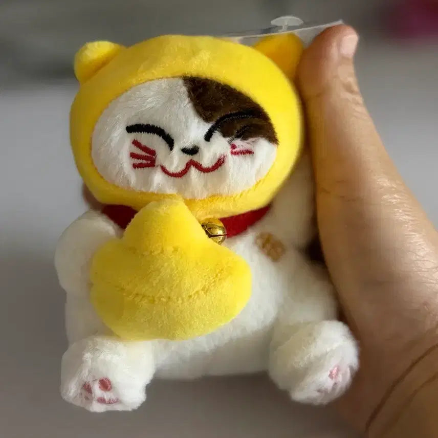 [BUNJANG] Maneki Neko Lucky Cat Plush Keychain with Bell / 마네키네코 복 고양이 인형 키링/ 방울소리