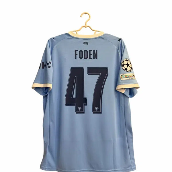 [BUNJANG] 25-26 Manchester City Home Phil Foden Puma Replica Jersey with Champions League Full Patch / 25-26 맨체스터 시티 홈 No.47 포든 푸마정품 챔스 풀패치