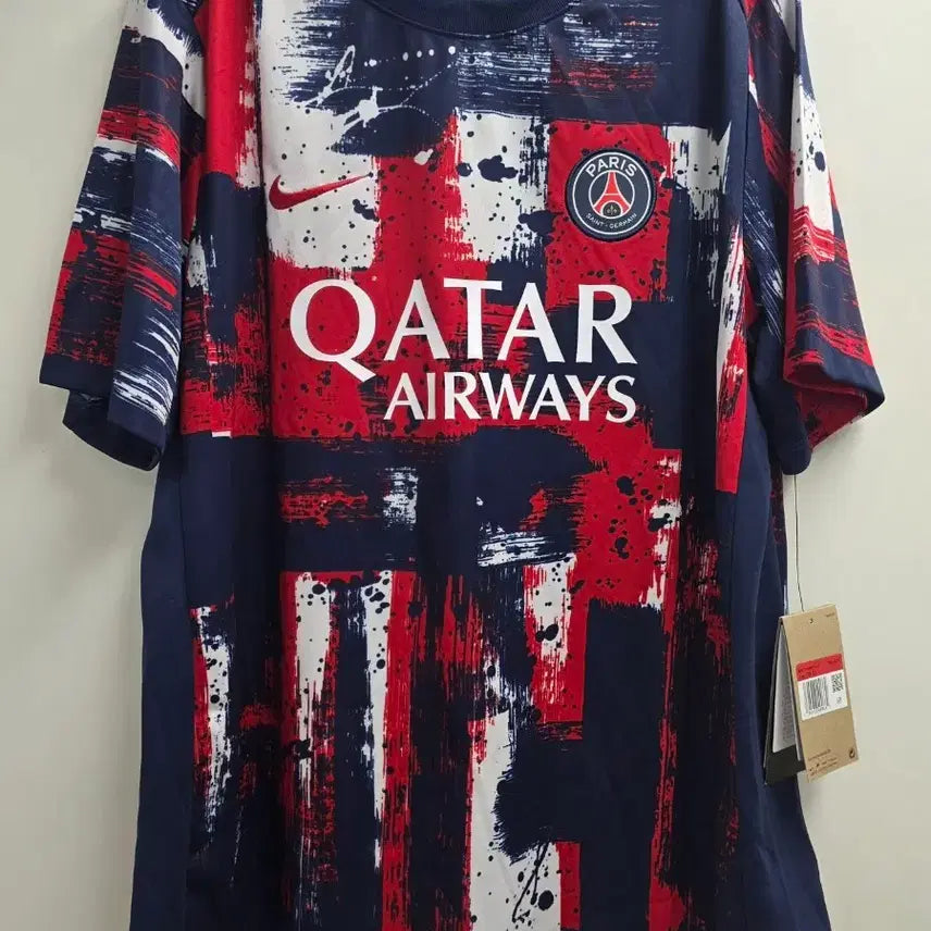 [BUNJANG] Nike 24-25 Paris Saint-Germain Pre-Match Top Jersey L (105) Dri-FIT / 나이키 24-25 PSG 프리매치 탑 저지 유니폼 L 105 새상품 드라이핏 파리 생제르맹 FN9657-411