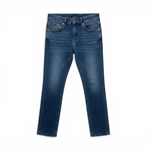 [BUNJANG] Guess Slim Fit Medium Blue Distressed Denim Pants (Size 28) / (28) 게스 슬림핏 중청 데미지 데님 팬츠