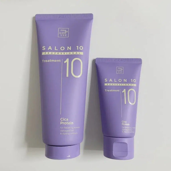 [BUNJANG] Miseenscene Salon 10 Professional Cica Protein Treatment (215ml + 70ml) / [새상품] 미쟝센 살롱 10 프로페셔널 시카 프로틴 트리트먼트